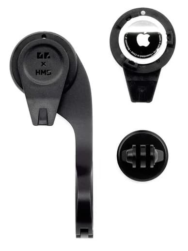 Hammerhead Mounting System — HMS mount, AirTag holder, and GoPro adapter